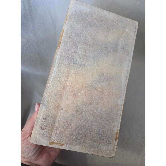 Vtg MCM Ultra Stone Long Tissue Box  Sunlight Industries Faux Marble Acrylic - Picture 4 of 9